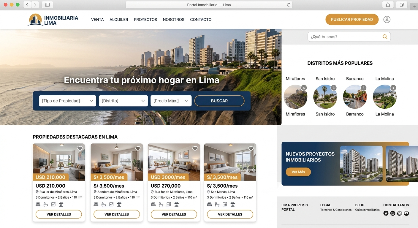 Portal Inmobiliario — Lima